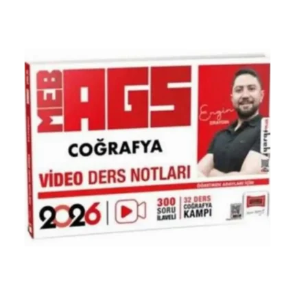 2026 MEB-AGS Öğretmen Aday.Coğrafya Video Ders Notları-Yargı Yayınları