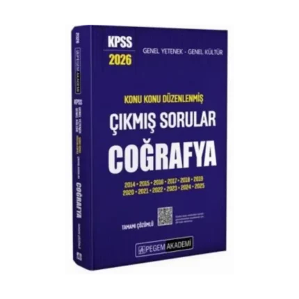 2026 KPSS Coğrafya Konu Konu Düzenlenmiş Tamamı Çözümlü Çıkmış Sorular-Pegem Akademi