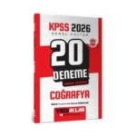 2026 KPSS Genel Kültür Coğrafya 20 Deneme-Yediiklim Yayınları