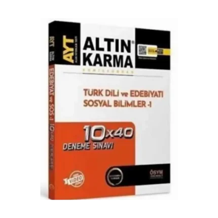 AYT Türk Dili ve Edebiyatı-Sosyal Bilimler 1 Deneme Sınavı - Altın Karma Yayınları