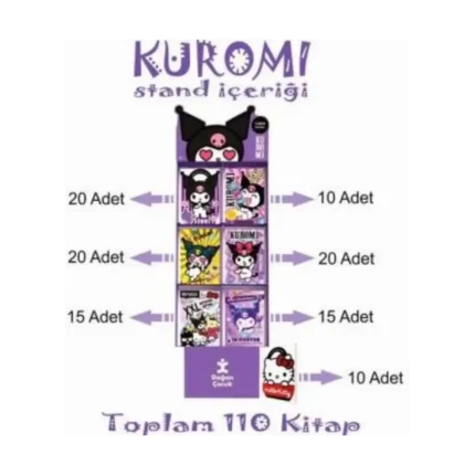 Kuromi Standı (6 Gözlü) 110 Kitap-Doğan Çocuk Yayınları