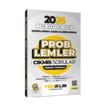 2026 Tüm Adaylar Problemler Çıkmış Sorular-Yediiklim Yayınları