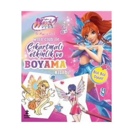 Winx Club ile Çıkartmalı Etkinlik ve Boyama Kitabı  (Ciltli)