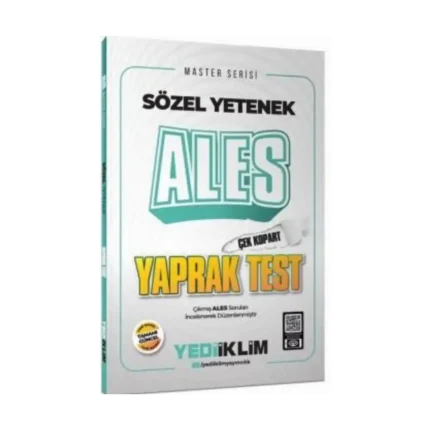 2026 ALES Sözel Yetenek Çek Kopar Yaprak Test-Yediiklim Yayınları